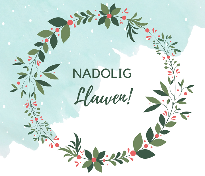 Nadolig Llawen gyda thorch