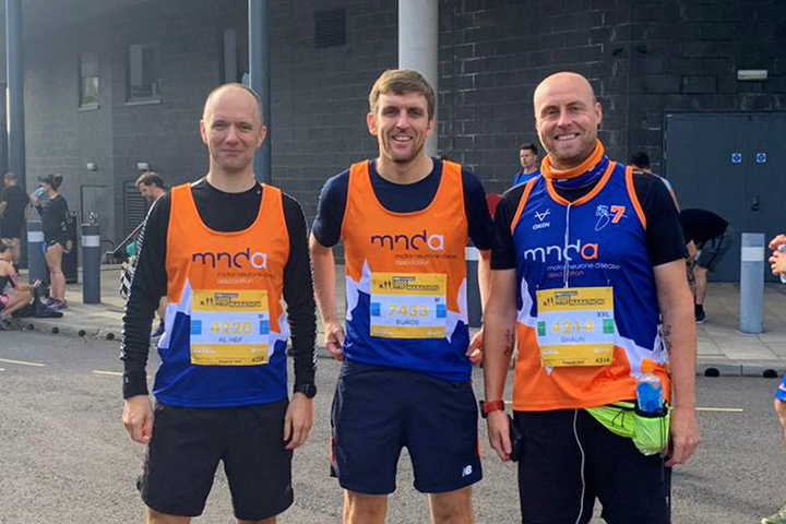 Aled, Euros a Shaun - rhdeg hanner marathon Leeds 